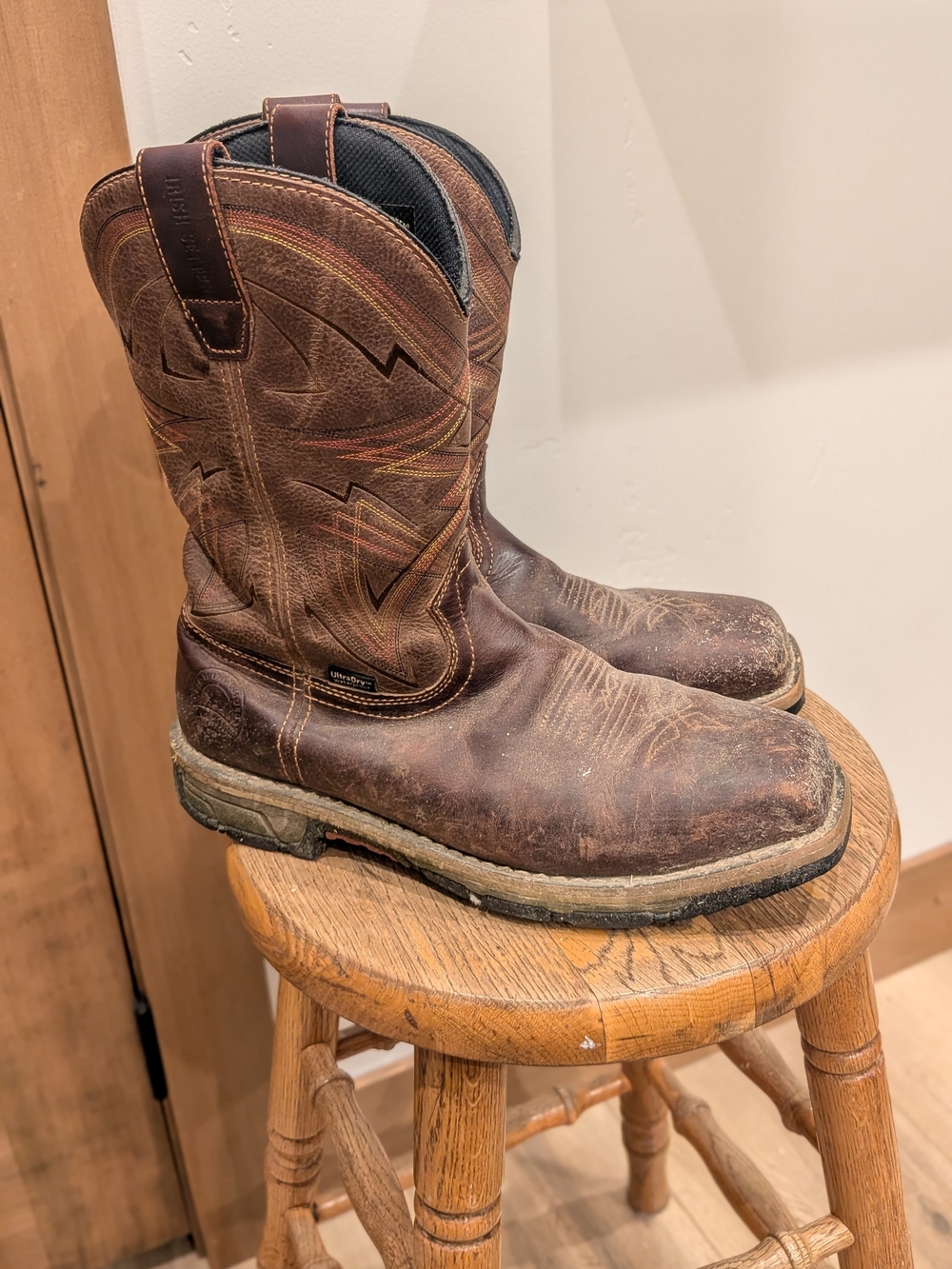 Irish Setter Men's Steel Toe Work Boots Brown Size 10EE